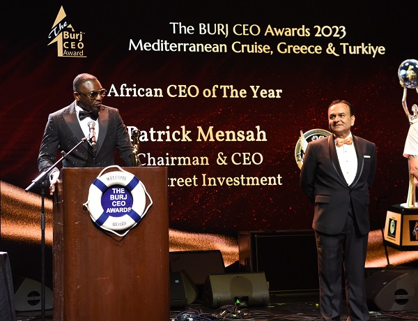 Patrick Mensah’s stellar success recognized, named Africa CEO of the Year at the 6th Burj CEO Award