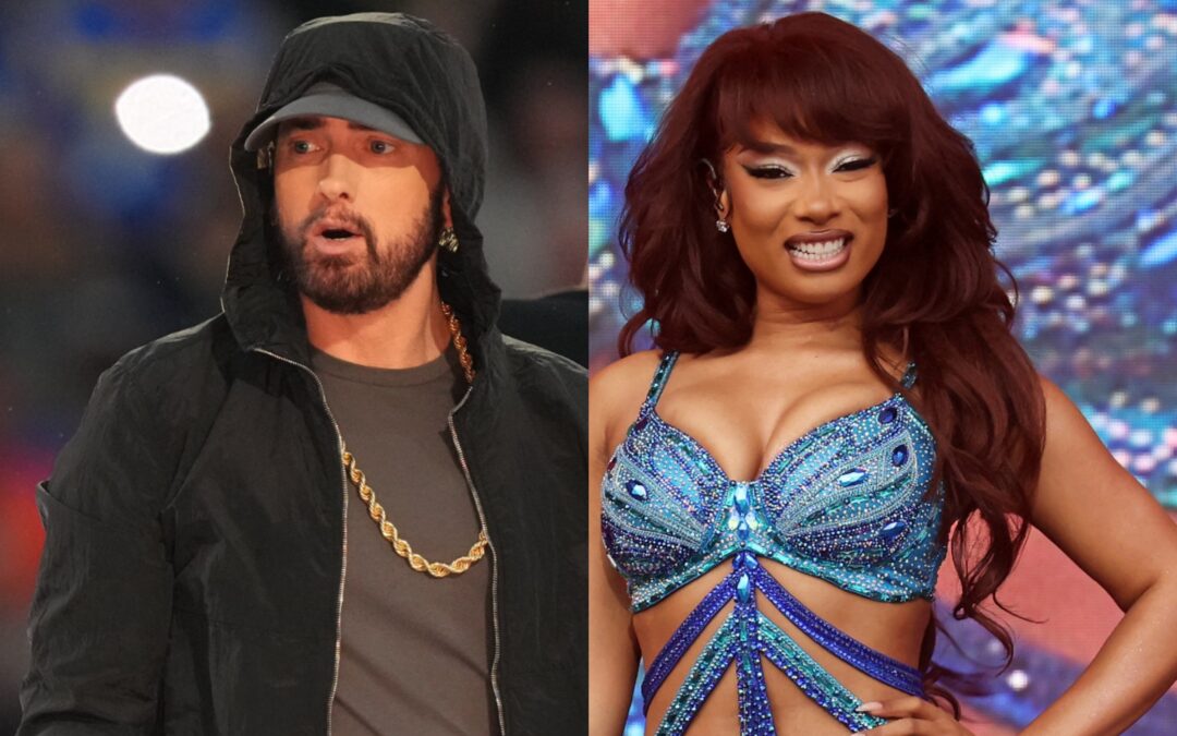 Guess Who’s Wack? Eminem Blasted For Bleached Blonde Bad Built Bars Shading Megan Thee Stallion On ‘Houdini’