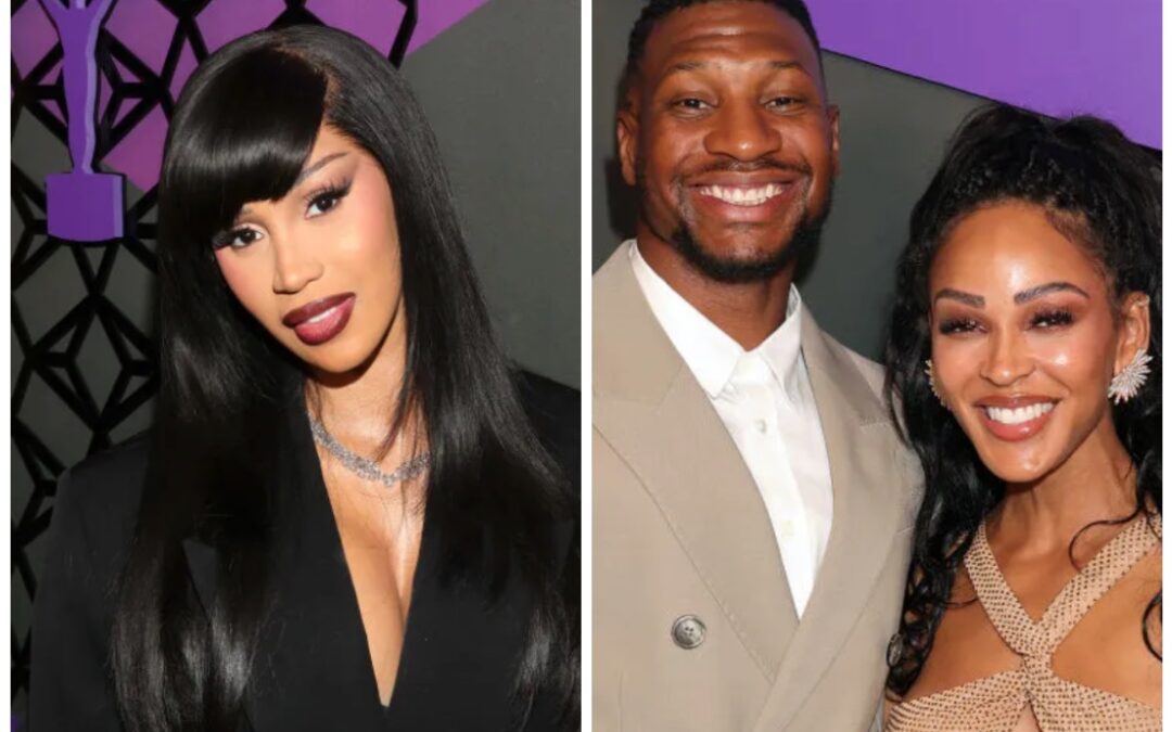 Cardi B & Meagan Good Attend 2024 Hollywood Unlocked Impact Awards As Jonathan Majors Emotionally Accepts ‘Perseverance’ Honor​