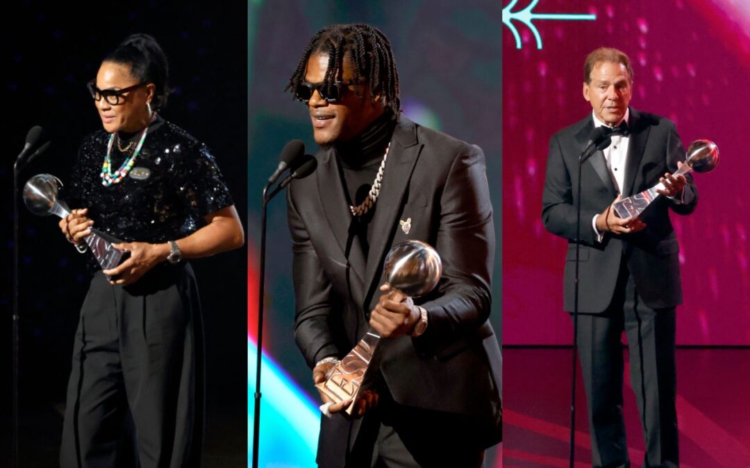 ICYM: All The Big Winners From The 2024 ESPYs Including Lamar Jackson, Nick Saban, Dawn Staley, JuJu Watkins & More​