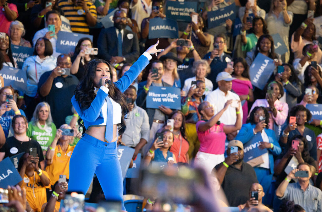 #HottiesForHarris: Megan Thee Stallion Hits The Kamala Harris Campaign Trail, Attends Atlanta Rally Alongside Quavo & Stacey Abrams​