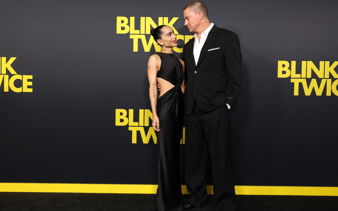 Zoe Kravitz And Channing Tatum Drip Heart Eye Goo At The L.A. Premiere Of ‘Blink Twice’​