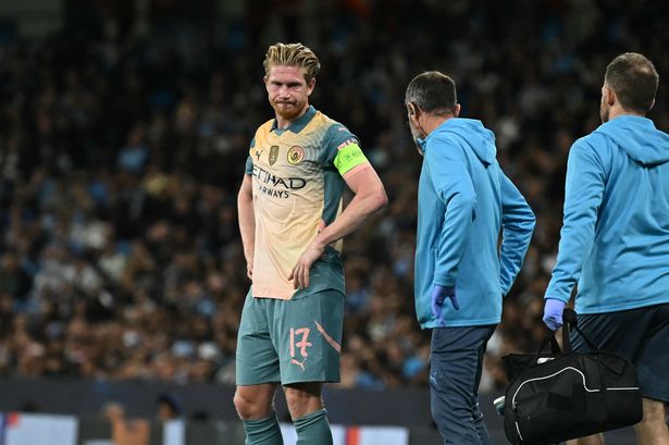 Man City suffer Kevin De Bruyne injury scare as star taken off ahead of Arsenal clash​