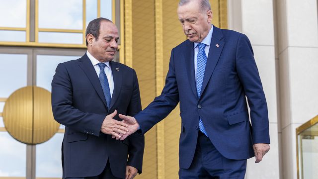 Egypt’s president in Turkey as relations between two countries thaw​