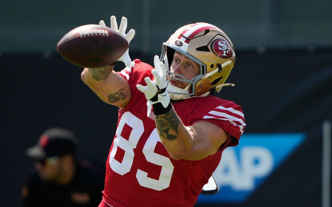 Kittle, Ward do not practice for banged-up Niners​