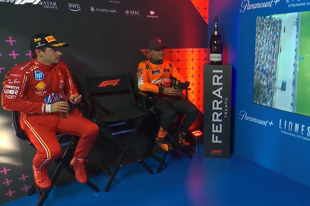 Lando Norris and Charles Leclerc’s cool down room response to Max Verstappen penalties​