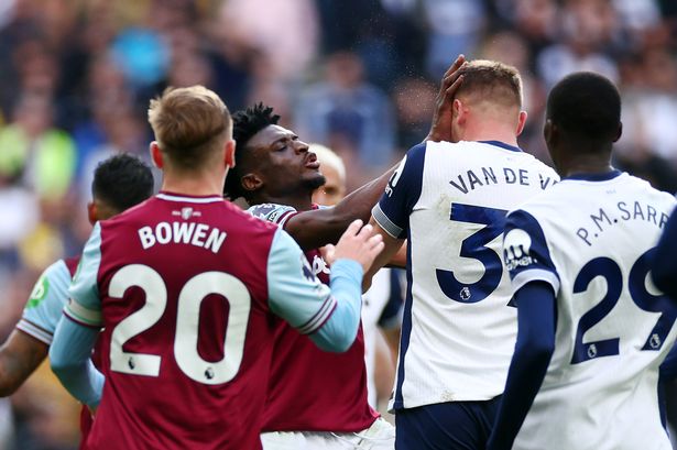 West Ham star Mohammed Kudus hit with extended ban after red card against Tottenham​