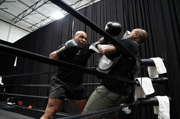 Mike Tyson leaves sparring partner with black eye before Jake Paul fight​