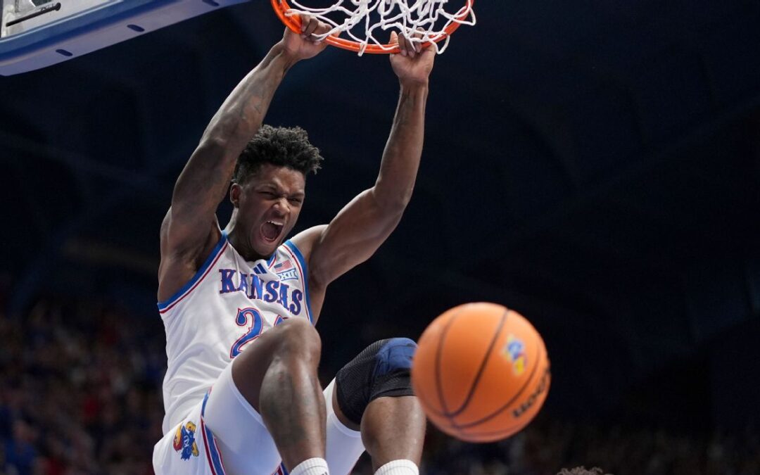 No. 1 Kansas blows 20-point lead, edges UNC​