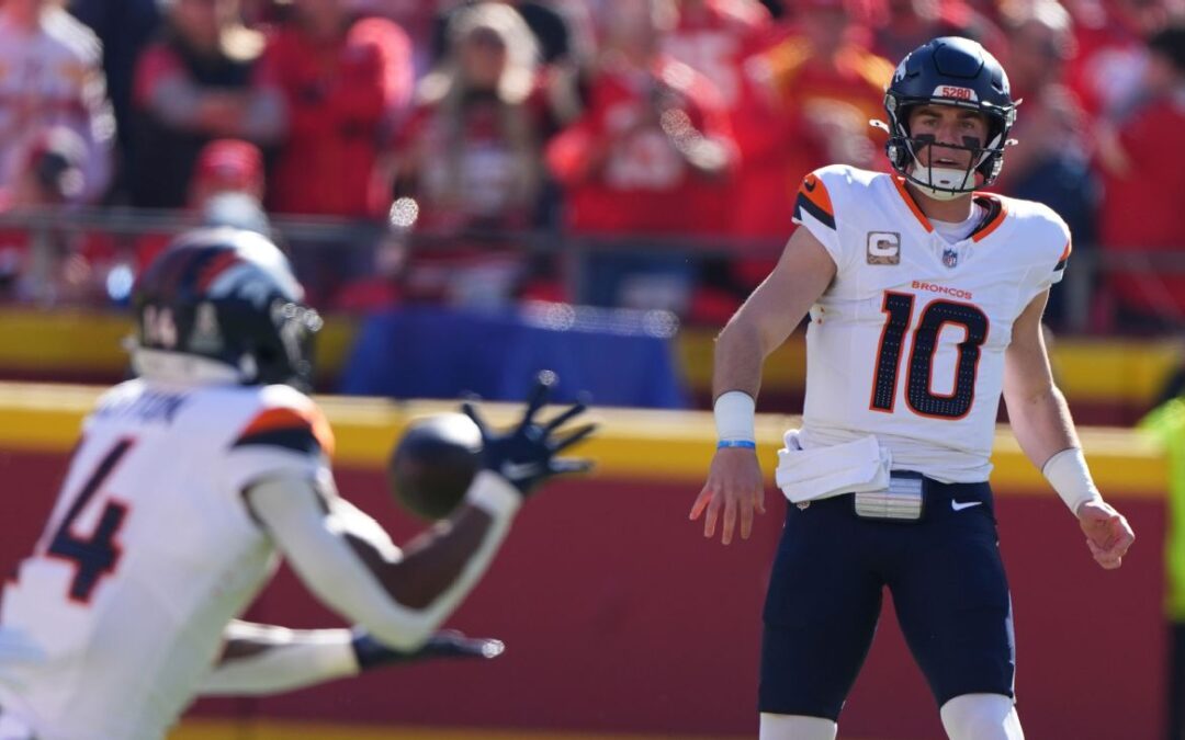 Broncos QB Bo Nix finds Courtland Sutton for 32-yard TD​