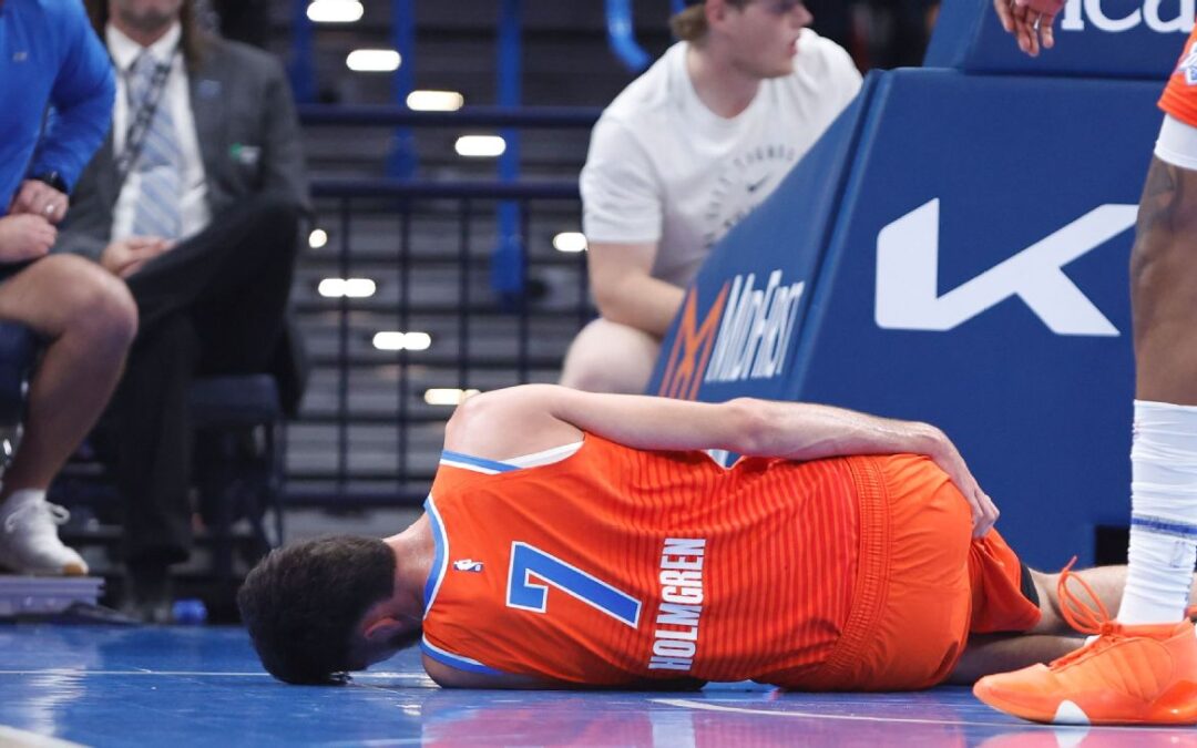 OKC’s Holmgren has pelvic fracture after hard fall​