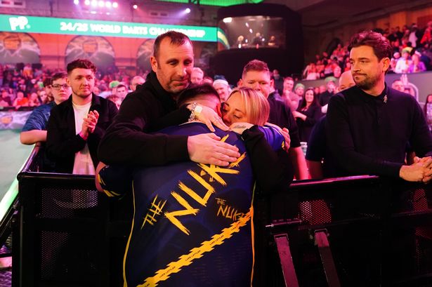 Luke Littler breaks down in tears on stage after astonishing World Darts Championship win​