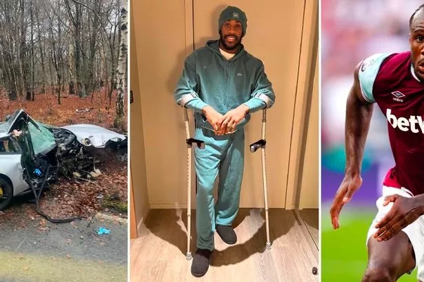 Michail Antonio pictured for first time as he breaks silence on recovery from horror crash​